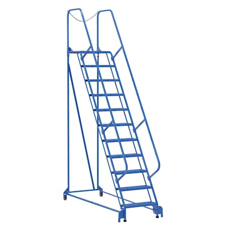 Vestil 140 H Steel Maintenance Ladder, 11 Steps LAD-MM-11-P